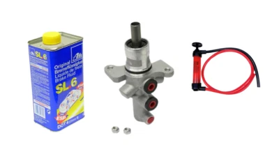 Cilindro maestro de frenos con líquido de frenos 1L + bomba manual para BMW X5 (2001-2006) Foto 1 de 4