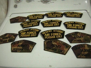 DESERT STORM PATCH LOT OF 14 VINTAGE 1990-1991 WAR AIR FORCE PERSIAN GULF - Picture 1 of 6