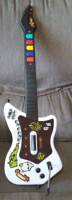 Red Octane Wireless White Guitar Hero Controller PS2  - Image 1 of 4