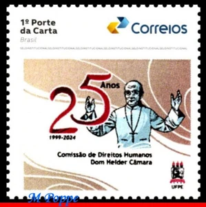25-55 BRASIL 2025 COMISIÓN DE DERECHOS HUMANOS DOM HELDER CÁMARA, 25 AÑOS, MNH - Imagen 1 de 2