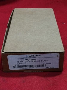 Wheaton Phenolic Black Caps (no liner) (case of 200) - Picture 1 of 2