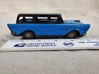 Vintage 1950s Japan Friction Tin Litho Ford Station Wagon Car Oyster Can WORKS 