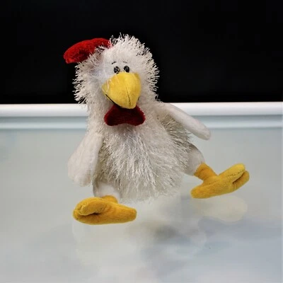 GANZ Webkinz Chicken Plush White Stuffed Animal 9 inch Toy HM205 No Code - Image 1 of 4