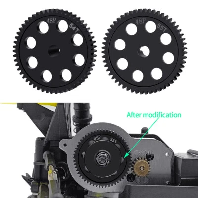 Spur Gear 54/55Tooth 0.5M 48P for 1/18 1/16 Losi 2WD Mini-B Mini-T Mini Drag - Image 1 of 4
