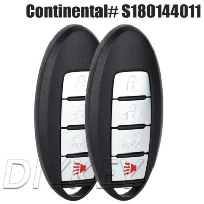 2 S180144011 Smart Remote Key Fob for INFINITI JX35 2013 QX60 2014 2015 2016 4B Foto 1 de 3