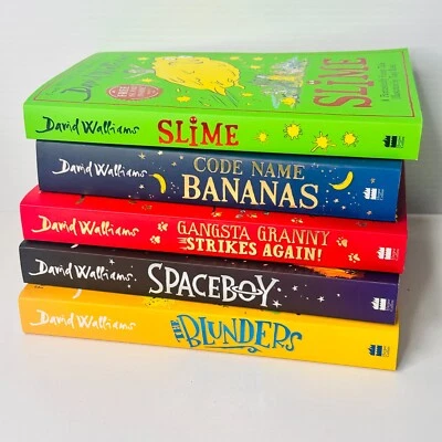 David Walliams books x 5 Spaceboy, Gangsta Granny Strikes Again, The Blunders ++ - image 1 of 4