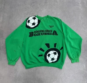 Vintage 90er Reebok Borussia Mönchengladbach Fußball Sweatshirt Jacke Gr. L - Bild 1 von 15
