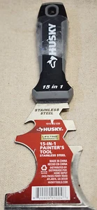 NEW Husky 15-in-1 Painters Multi-Tool with Stainless Steel Blade Scraper Chisel - Picture 1 of 4