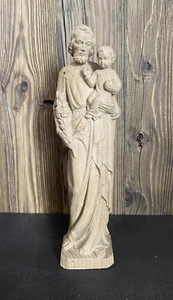 “San Giuseppe” scultura in legno naturale - Picture 1 of 14