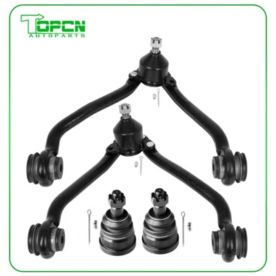4x Front Upper Control Arm and Ball Joint For GMC Chevrolet C2500 C3500 Suburban Foto 1 de 4