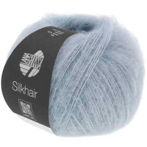 LANA GROSSA SILKHAIR Strickgarn Wolle (196 - Graublau) - Bild 1 von 5