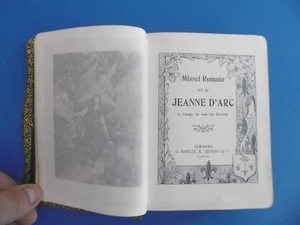 RÖMISCHES MESSBUCH SAGT VON JEANNE D'ARC - 1910 - G.BARLET & R.ARDANT EDITEURS -LIMOGES - Bild 1 von 12