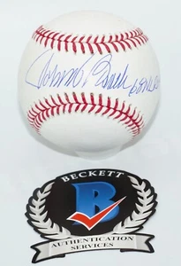 JOHNNY BENCH "68 NL ROY" Reds Signed Rawlings MLB BASEBALL + BECKETT COA #B0837 - Picture 1 of 3