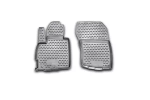 All Weather Floor Mats Liners 2011-17 Mitsubishi Outlander Sport Black - Front - Picture 1 of 1