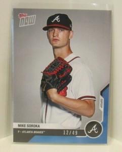 Mike Soroka 2020 Topps Now Road To Opening Day #12/49 Blue Atlanta Braves