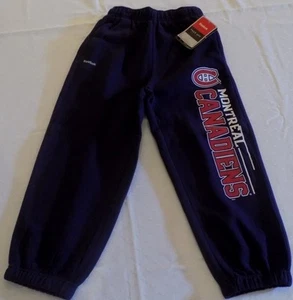 Montreal Canadiens Sweatpants Toddler Size 7 Reebok Faceoff Collection NHL - Picture 1 of 2