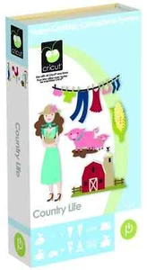 Country Life Cricut Cartridge +Inlay COMPLETE in Package Barn Animals Fall Shape - Picture 1 of 6