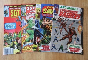 Lot of *4* Marvel War Comics! CAPT. SAVAGE #5, 14 *VF Beauties!* + 2 SGT. FURY! - Picture 1 of 6