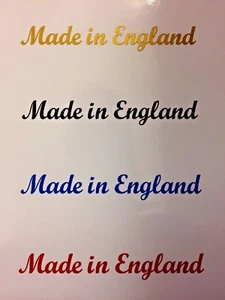 MADE IN ENGLAND  Kit Car Motorcycle Bike 4 x Stickers Decals 4 colours to choose - Picture 1 of 1