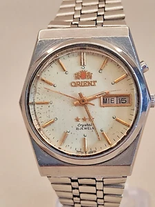 Orologio Orient Crystal 3 stelle vintage automatico 21 gioielli Giappone - Foto 1 di 12