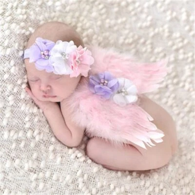 Toddler Outfit Prop & Costume Photo Wings Fadd Girls Headband Newborn Baby - Image 1 of 4