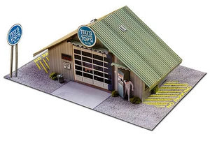 BK 4310 1:43 Scale "Commercial Steel Garage" Photo Real Scale Building Kit - Picture 1 of 12