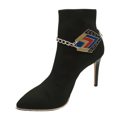 Women Silver Metal Western Boot Chain Comfortable Bracelet Shoe Fun Ethnic Charm - Imagem 1 de 4