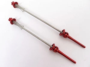 mr_ride 44g Ti Titanium Skewers 7075 lever for Road bike Red - Picture 1 of 9