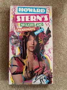 Howard Stern's NEGLIGEE AND UNDERPANTS PARTY 1988 VHS signed by Howard - Picture 1 of 13