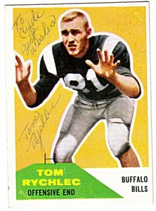 1960 Fleer #85 - handsigniert - Tom Rychlec (RC) Rookie Buffalo Bills - Bild 1 von 1
