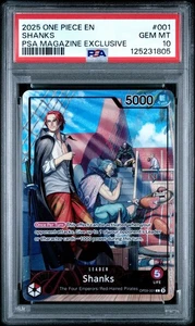 PSA 10 SHANKS 001 LEADER MAGAZINE EXCLUSIVE PROMO ONE PIECE 😍 - Bild 1 von 2