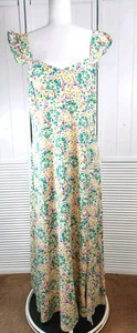 Ann Taylor Loft Floral Maxi Dress Ruffle Strap Sweetheart Neck Size 14 NWT - Picture 1 of 5