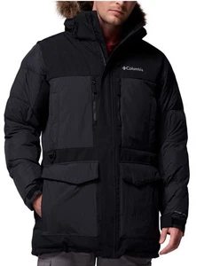 Columbia Men's Marquam Peak Fusion Insulated Parka II Hooded Jacket Black 3XL - Picture 1 of 12