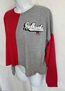 NEW T Shirt M (8-10) SEMO Redhawks Logo Missouri NCAA Color block Short NWT - Picture 1 of 12