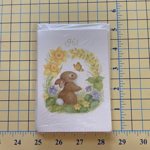 Vintage 10 Hallmark Easter Cards With Envelopes. Bunny, Butterflies And Flowers - Picture 1 of 3