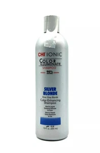 CHI Ionic Color Illuminate Shampoo 90% Natural Silver Blonde Shampoo 12 oz - Picture 1 of 4