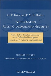 Wittgenstein: Rules, Grammar And Necessity: Volume 2 of an Analytical - Picture 1 of 1