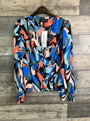 6  Little Mistress Blouse Shirt Size UK 10 Pink Blue BNWT LIVE - Image 1 of 3