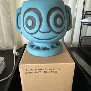 Disney Parks Trader Sam’s Grog Grotto BLUE Hippopoto Tiki Mug Brand New 3953 - Picture 1 of 6