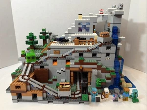 LEGO Minecraft Set #21137 - La Cueva de la Montaña - 100% Completo con Manual Nuevo Usado en Excelente Condición - Imagen 1 de 23