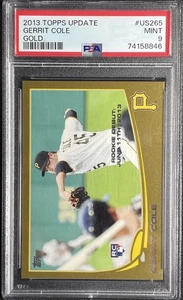 Gerrit Cole 2013 Topps Update Gold #d/2013 RC #US265 PSA 9 - Imagen 1 de 2