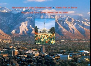 USA #UX312 2000 Universtiy of Utah Postal Card First Day Ceremony Program - Picture 1 of 2