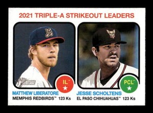 2022 Topps Heritage Minor League Jesse Scholtens / Matthew Liberatore LL   #62
