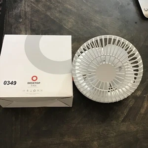 Small Desk Fan Portable fan, Battery Operated Fan Rechargeable Fan - Picture 1 of 12
