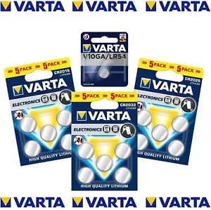 Varta CR 2016 2025 2032 LR54 Batterien 1,55-3V NEU 5er Blister - Picture 1 of 5