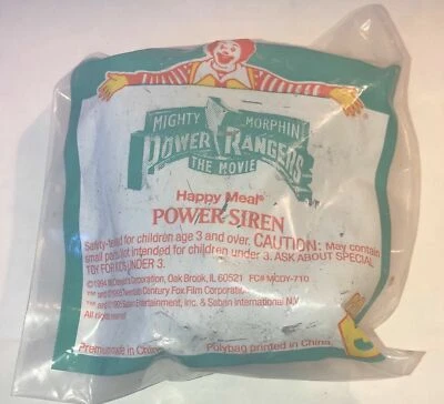 Mighty Morphin Power Rangers 1994 película McDonald's Happy Meal juguete #3 Power Siren Foto 1 de 2