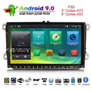 9" Android 9.0 Autoradio Für VW Passat Golf 5 6 Polo Touran Tiguan Eos Seat DAB+ - Bild 1 von 12