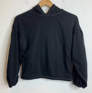 Zara Girls Contrast Stitching Black Hooded Sweater 14 - Picture 1 of 5