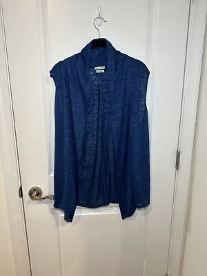 Cárdigan para mujer de Van Heusen talla L precioso plumero delantero abierto azul Foto 1 de 4