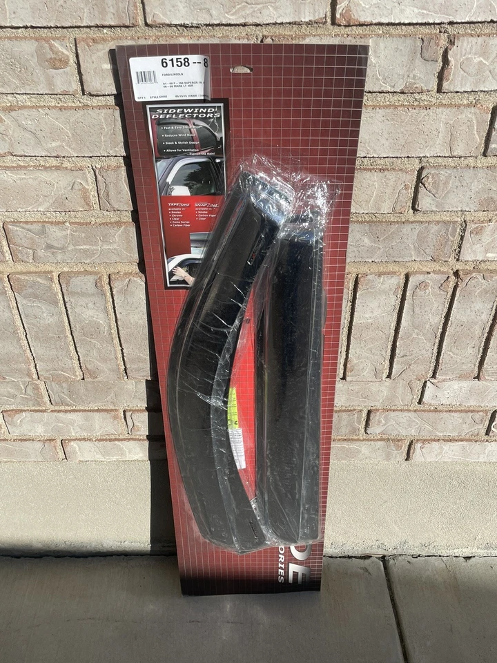 Deflector de viento lateral Stampede 6158-8 Tape-Onz 4 piezas. Se adapta a 04-08 F-150 y Mark LT Foto 1 de 3